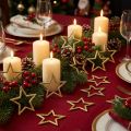 Dekorativ stjärnguld glitter bordsdekoration jul 4,5cm 120 st | Floristik24.se