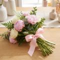 Dekorativt band presentband rosa band selvedge 25mm 3m 10st | Floristik24.se