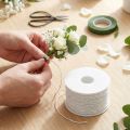 Papperstråd vit 2mm 100m | Floristik24.se