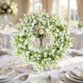Gypsophila krans vit blomkrans bröllop Ø30cm | Floristik24.se