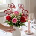 Blomplugg dekorativ plugg "Love" Alla hjärtans dag 25,5cm 16 st | Floristik24.se