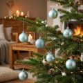 Julkulor plast ljusblå mix Ø6cm 10 st | Floristik24.se