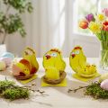 Chenille Chicks i Nest Mix Ø 5,5cm 3st | Floristik24.se