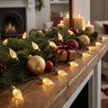 LED fairy lights med timer batteri inuti 50 LED 490cm | Floristik24.se