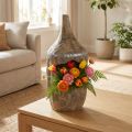 Dekorativ skulptur Paulownia trä Ø15cm H39cm | Floristik24.se