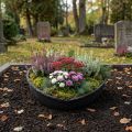 Oasis Svart Biolit Kruka Hjärta Svart 34cm | Floristik24.se