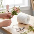 Pappertråd vit pappersomslagstråd 0,4mm 205m | Floristik24.se