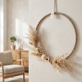 Dekorativ jutering 40 cm, set om 2, Boho &amp; Skandinavisk dekor för vägg &amp; dörr | Floristik24.se