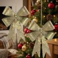 Slingor av metall, julhänget, adventsdekoration gyllene, antikt utseende H18cm B12,5cm 2st | Floristik24.se