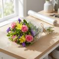 Blomdekorationsfolie blomfolie klar 50cm x 1000m | Floristik24.se