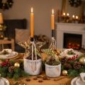 Julgransdekorationer, adventsdekoration, stjärnhänge gyllene B15cm 8 stycken | Floristik24.se