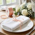 Presentband satinband dekorativt band laxrosa 3mm 50m | Floristik24.se