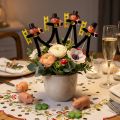 Dekoration med blomsterpåle av skorstensfejare, lyckobringare för nyårsafton, 17 cm, 24 delar | Floristik24.se