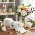 Blomkräpp vit B10cm ytvikt 128g/kvm L250cm 2 st | Floristik24.se
