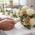 Pärlhuvudstift champagne Ø20mm 90mm | Floristik24.se