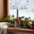 Rund glaslykta, klarglas, 8 cm, 3 stycken | Floristik24.se