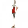 Floristik24 Vårdekoration, påskhare av metall, alla hjärtans dag, kanin med hjärta, påsk 45cm