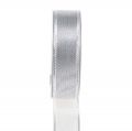 Floristik24 Presentband silver silverband 25mm 25m
