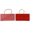 Floristik24 Presentpåsar röda papperspåsar med handtag 24×12×12cm 6st