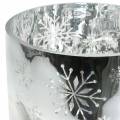 Floristik24 Juldekoration vindljust glas metalliskt Ø20cm H20cm