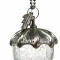 Floristik24 Julgransdekorationer ekollglas silver antikt 11cm 4st
