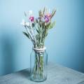 Floristik24 Glasvas med lock Dekorativ vas med perforerat lock Ordna blommor