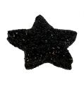 Floristik24 Glitter star svart 2,5 cm 100st