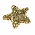 Floristik24 Stjärnor glitter guld 1,5cm 144st