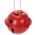 Floristik24 Klockformade dekorativa hängen med stjärnmotiv, 3 cm, 9 stycken