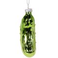 Glasjulgurka, julgransprydnad för upphängning, 7 cm, 4 stycken | Floristik24.se
