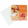 Floristik24 Verifikationskort Rose Orange + kuvert 1st