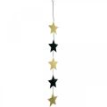 Floristik24 Juldekoration stjärnhänge guld svart 5 stjärnor 78cm