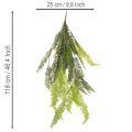 Konstgjord ormbunke, dekorativ ormbunksgren för upphängning, 118 cm | Floristik24.se
