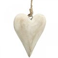 Floristik24 Hjärta av trä, dekorativt hjärta för upphängning, hjärtdekoration H10cm 4st
