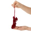 Dekorativ sko att hänga med rosett, 10 cm | Floristik24.se