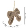 Dekorativ plyschrosett med galge, 16 cm, 3 stycken | Floristik24.se