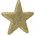 Floristik24 Juldekoration stjärnhänge gyllene glitter 18,5cm 4st