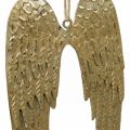 Floristik24 Angel Wing Deco Pendel Christmas Golden 14,5×9cm 4st