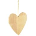 Floristik24 Trähjärtan för att måla dekorativa galgar hjärta natur 20x20cm 3st