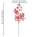 Konstgjord nypongren med glänsande bär, 62 cm | Floristik24.se