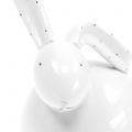 Floristik24 Keramik kanin vit 14cm 2st