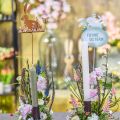 Floristik24 Bunny flower plug rost dekorativ plugg metall påsk 11cm 4st