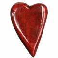 Floristik24 Mangoträhjärtan glaserade röda 6,2-6,6cm × 4,2-4,7cm 16st