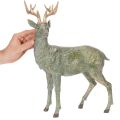 Hjortfigur, dekorativ, stående, detaljerad, 43 cm | Floristik24.se