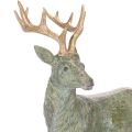 Hjortfigur, dekorativ, stående, detaljerad, 43 cm | Floristik24.se