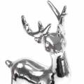 Floristik24 Dekorativ figur hjortar silver H17cm 2st