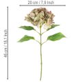 Konstgjord hortensia dekorationsblomma med stjälk, 46 cm | Floristik24.se