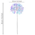 Konstgjord hortensiablommande gren i skimrande färger 36 cm 2 st | Floristik24.se