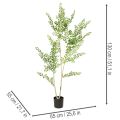 Konstgjord växt i kruka, 130 cm hög, grön, dekorativ | Floristik24.se