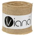 Juteband naturlig bordslöpare rustikt jutekrukband 10cm 9m | Floristik24.se
